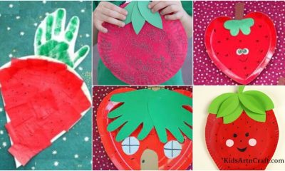 Strawberry Paper Plate Crafts For Kids