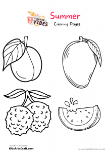 Summer Coloring Pages For Kids – Free Printables - Kids Art & Craft