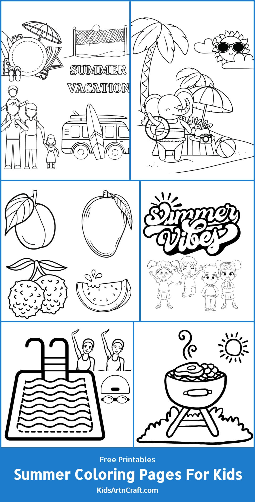 Summer Coloring Pages For Kids – Free Printables