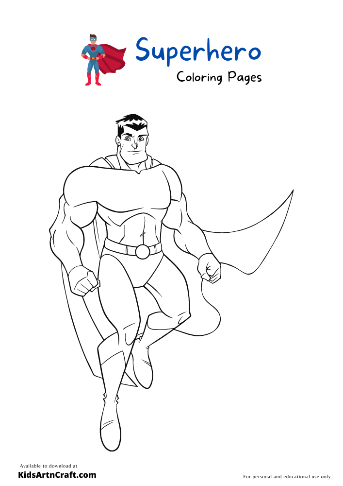 Superhero Coloring Pages For Kids – Free Printables