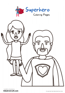 Superhero Coloring Pages For Kids – Free Printables - Kids Art &amp; Craft