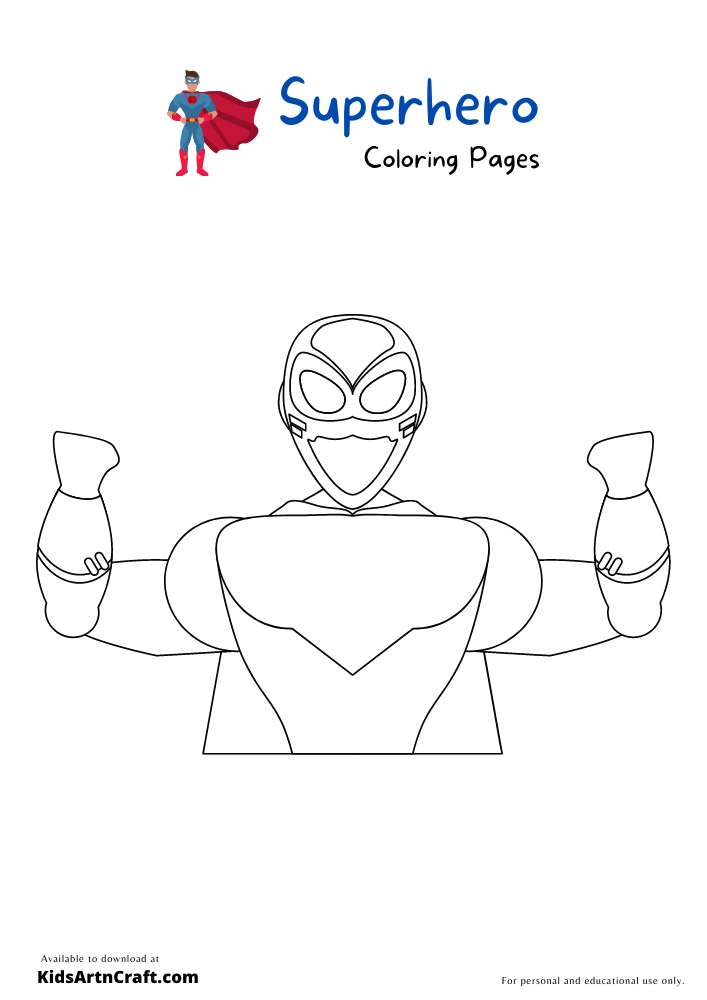 Superhero Coloring Pages For Kids – Free Printables