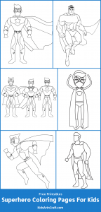 Superhero Coloring Pages For Kids – Free Printables - Kids Art &amp; Craft