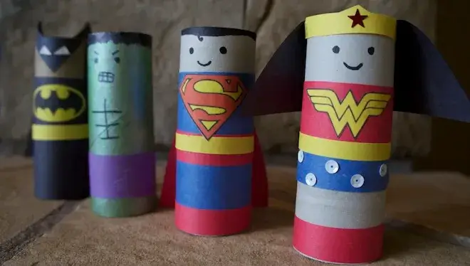 Superhero Toilet Paper Roll Craft For Kindergartners