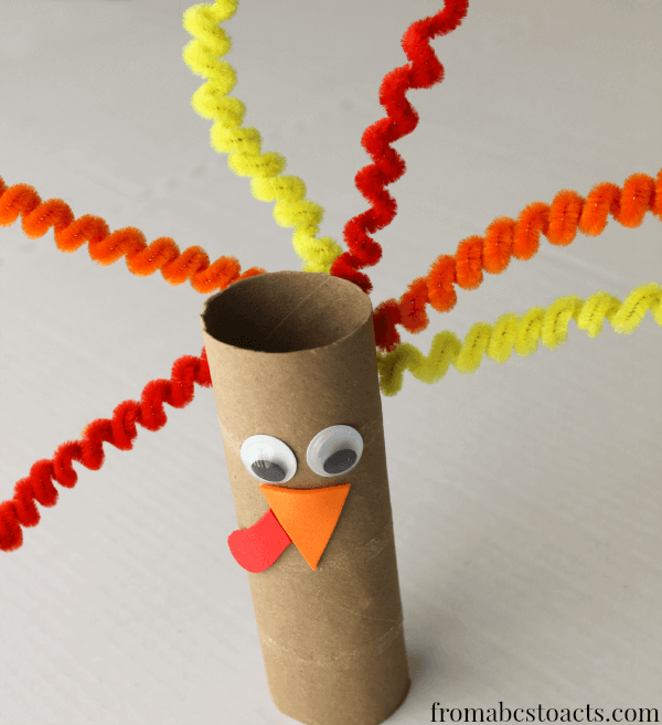 Thanksgiving Turkey Cardboard Tube Craft