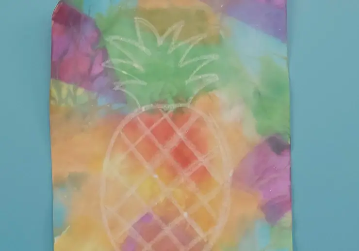 Tissue Paper Painting Art Idea With Water
