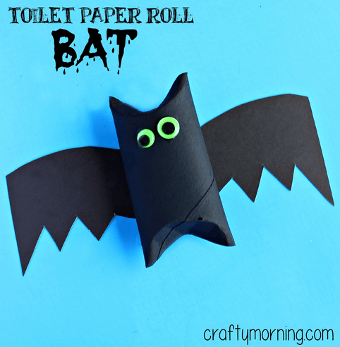 Toilet Paper Roll Bat Cardboard Craft For Preschoolers