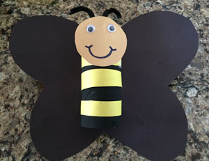 Toilet Paper Roll Bumble Bee Craft Idea