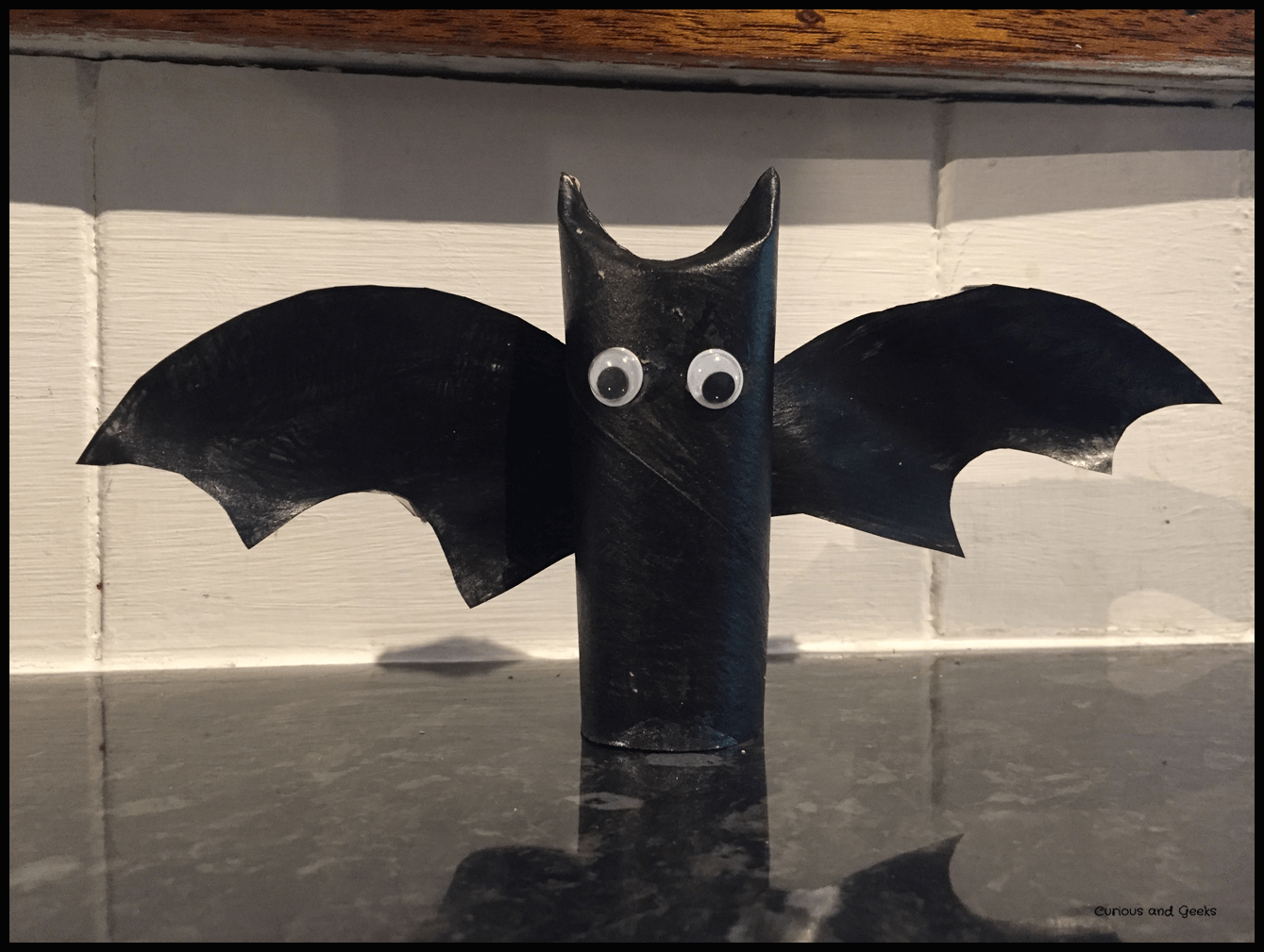 Halloween Toilet Paper Roll Bat Craft For Kids