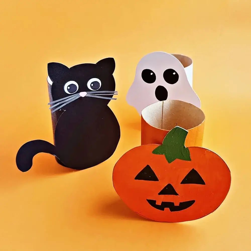 Toilet Paper Roll Halloween Craft For Kids