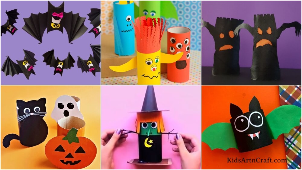 Toilet Paper Roll Halloween Crafts For Kids