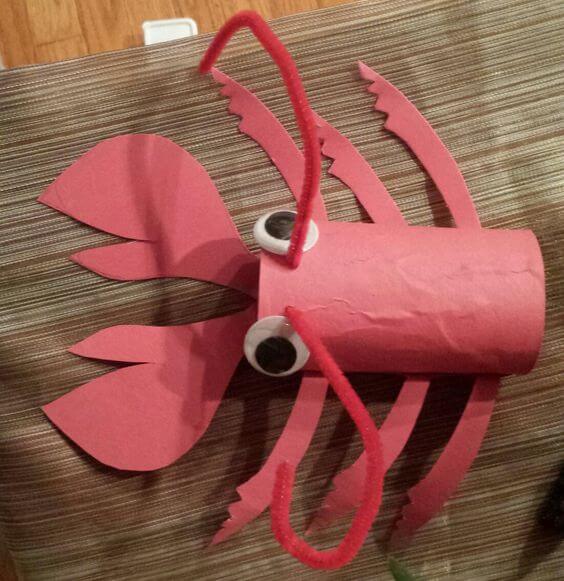 Toilet Roll Animal Crafts for Kids Toilet Paper Roll lobster Crab Craft For Kids
