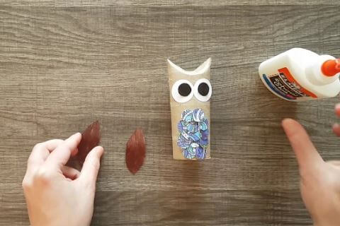 Toilet Paper Roll Owl Craft Idea For Kids