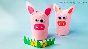 Toilet Roll Animal Crafts for Kids Toilet Paper Roll Pig Craft Idea For Kids