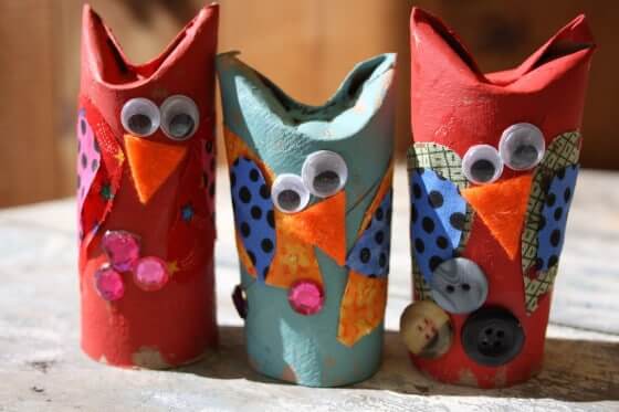 Toilet Paper Roll Owl Craft Activity For Kids