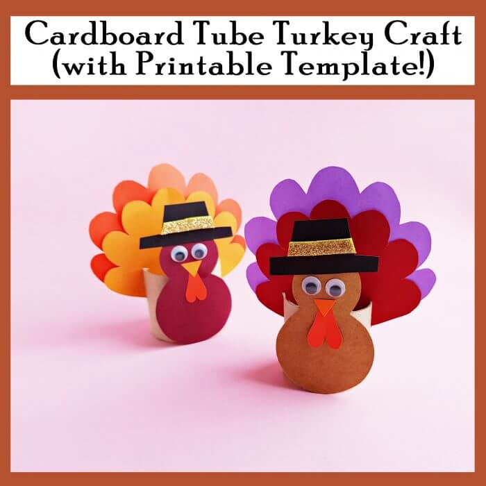 Turkey Cardboard Craft With Printable Template For Kids