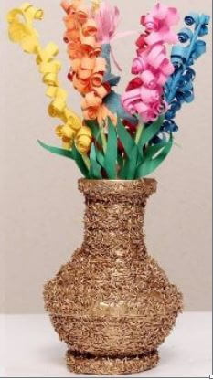 Unique Flower Vase Craft Step By Step Using Rice