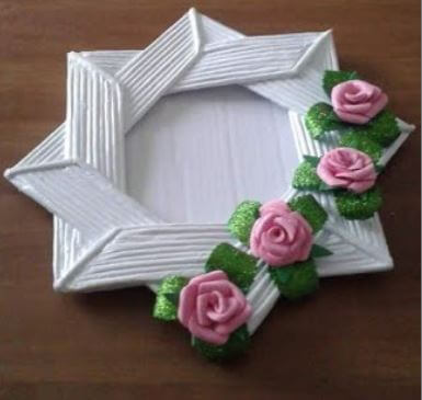 Unique Photo Frame Home Decoration Craft Out Of Newspaper & Cardboard