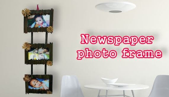 Wall Hanging Decoration Frame Craft With Newspaper