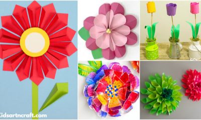 3D Flower Crafts for Kids