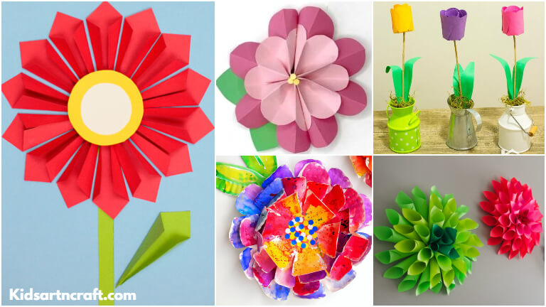 3D Flower Crafts for Kids