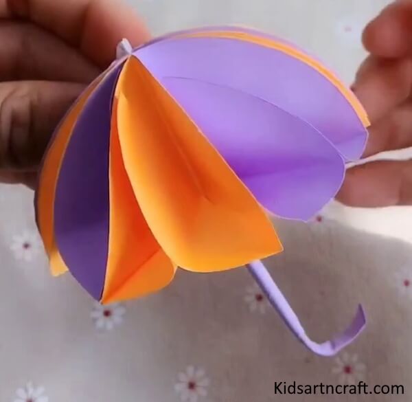Attractive Colorful Paper Umbrella Craft
