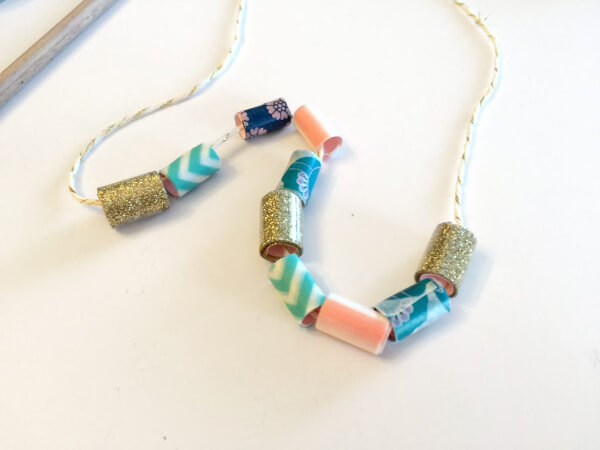 Bead Necklace Craft Activity For Kids
