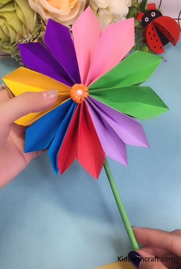 Colorful & Creative 3D Paper Flower Craft For Kids Fantastic Paper Crafts Ideas For Kids