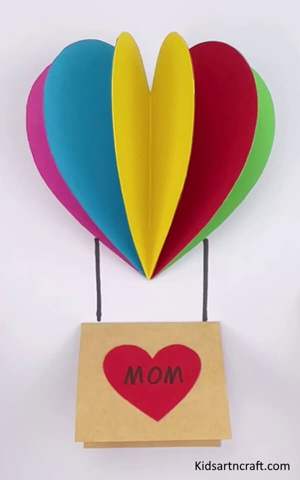Colorful Hot Air Balloon Craft For Mother's Day Gift
