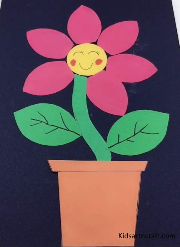 Easy to Make Paper Flower Plant Craft Creative & Fun Paper Crafts For Kids Play