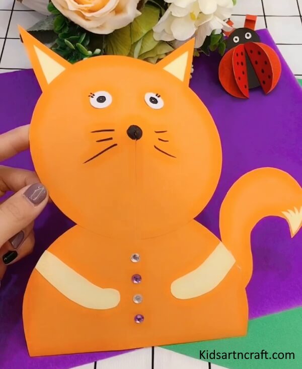 Simple & Cute Cat Craft For Kids