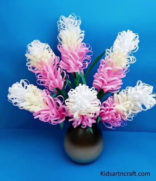 Decorate Your Desk with 3D Pape Hyacinth Plant Craft