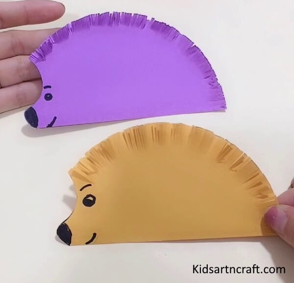 Easy & Cute Paper Hedgehog Play Craft