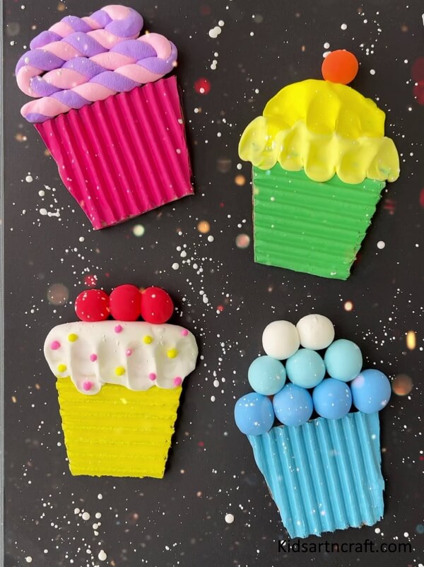 Enjoy Your Summer Vacation with These Fun Clay Ice-Creams Cup Crafts