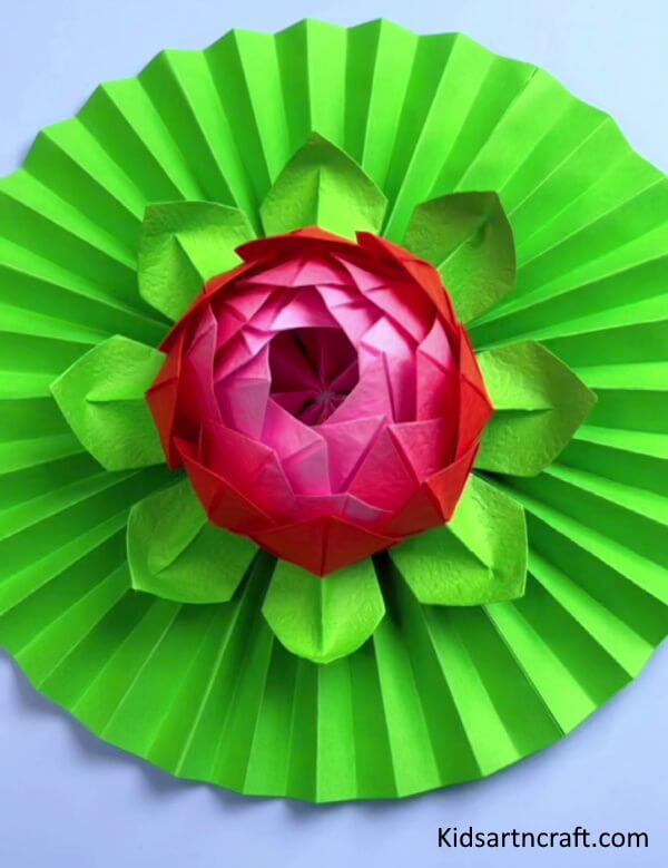 Fabulous Paper Lotus Flower Craft