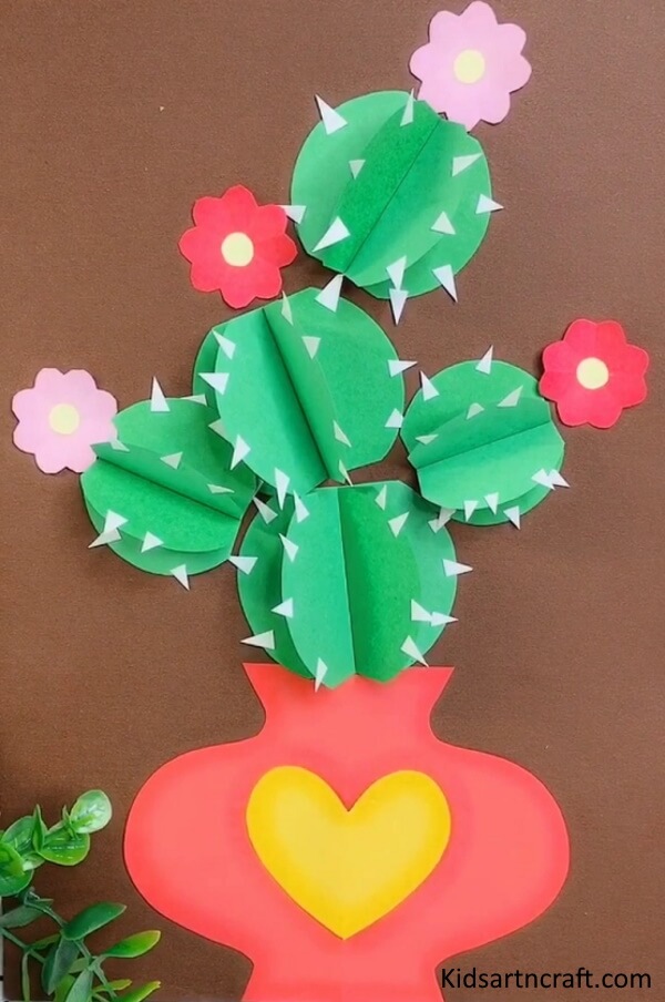 Make Simple Cactus Plant with Paper