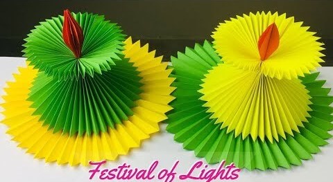 Paper Diya Craft For Diwali Diwali Paper Craft
