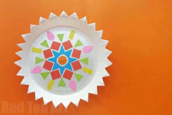 Rangoli Designs on Paper Plate Rangoli Craft Ideas For Diwali