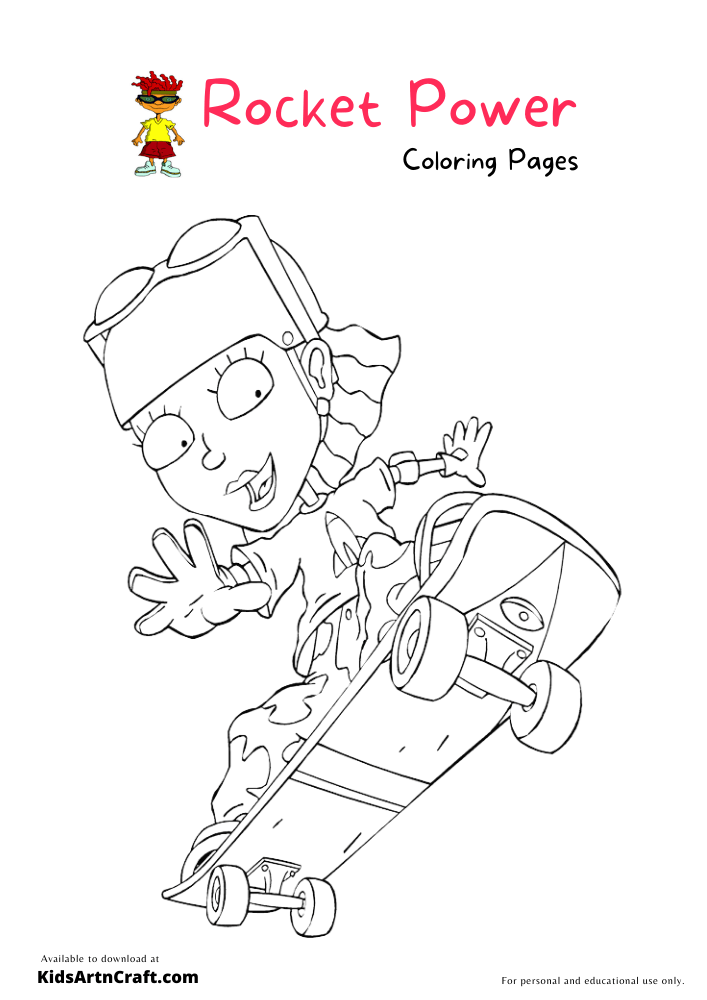 Rocket power Coloring Pages For Kids – Free Printables