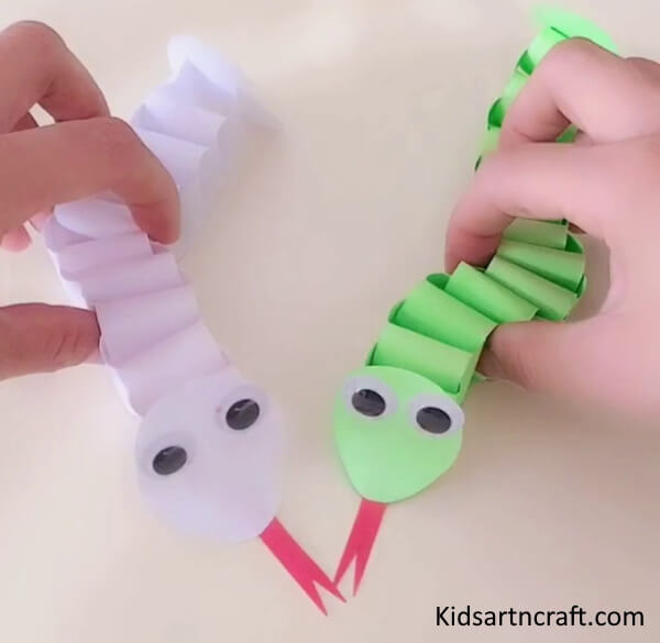 Simple 3D Paper Snake Ideas For Kids