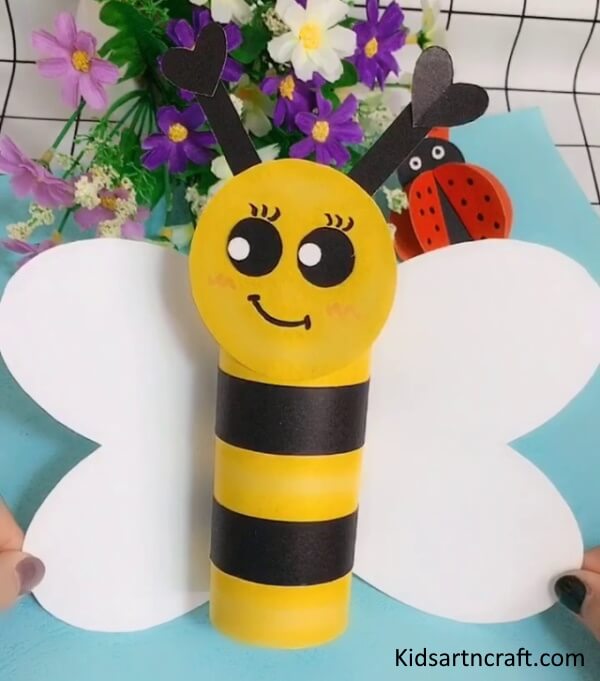Creative & Simple Paper Roll Honeybee Craft