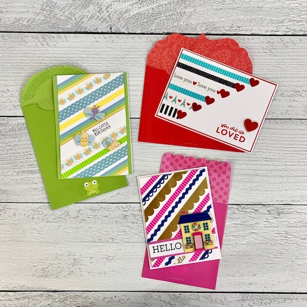 Beautiful Greeting Card Activity Ideas With Washi Tape