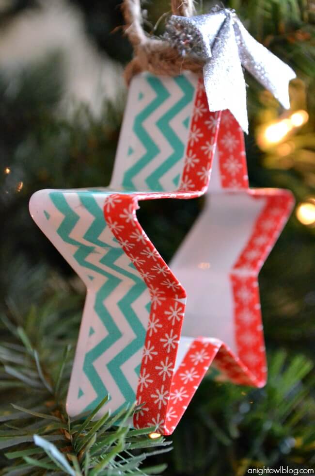Christmas Ornament Craft Using Washi Tape