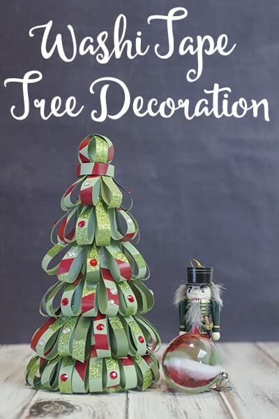 Christmas Tree Decoration Craft With Washi Tape