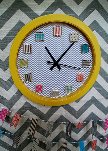 Clock Craft Tutorial With Washi Tape
