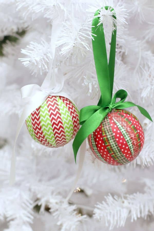 Colorful & Easy Washi Paper Tape Ornaments Decoration Craft For Christmas