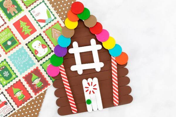 Colorful Ginger Bread House Craft Ideas For Kindergartners