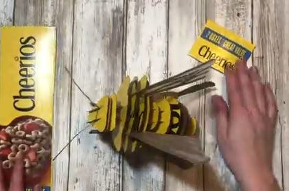 Creative Bee Craft Out Of Cardboard  For Kids