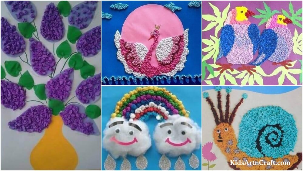 Crumpled Paper Art & Craft Activities for Kids Kids Art & Craft