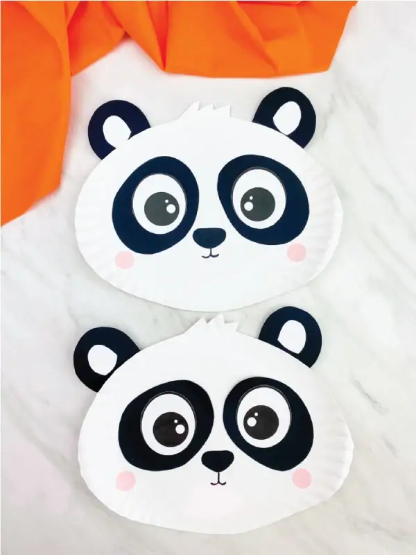 Cute Panda Paper Plate Craft